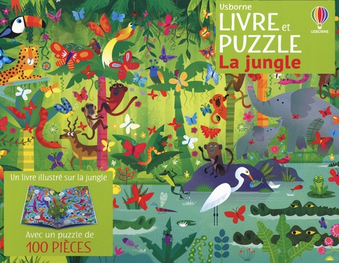 La jungle. Avec 1 puzzle de 100 pièces et 1 livre cherche et trouve