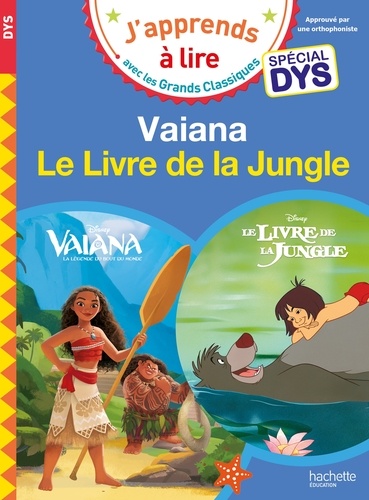 Vaiana ; Le livre de la jungle [ADAPTE AUX DYS