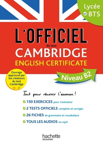 L'officiel du test Cambridge English Certificate Niveau B2