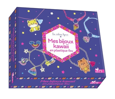 Mes bijoux kawaii en plastique fou. Coffret avec accessoires