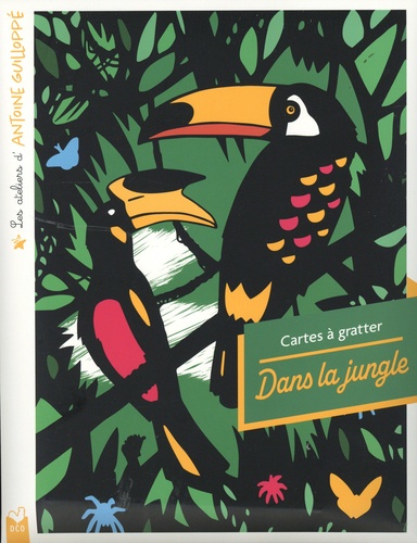 Dans la jungle. Cartes à gratter. Avec un stylet bambou