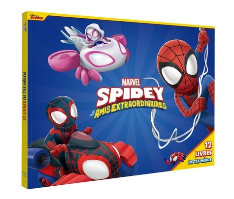 Spidey et ses amis extraordinaires. Coffret avec 12 livres