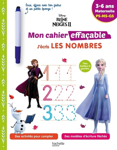 J'écris les nombres La Reine des Neiges 2 PS-MS-GS