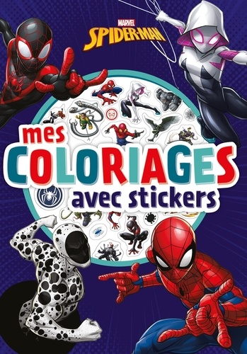 Spider-man - Mes Coloriages avec stickers