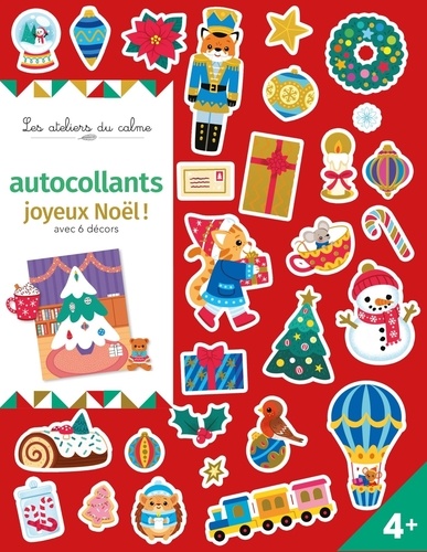 Autocollants Joyeux Noël ! Avec 6 décors