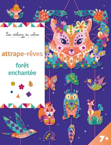 Attrape-rêves forêt enchantée. Avec 3 planches de stickers brilliants, 3m de fil et 1 planche de 100 strass