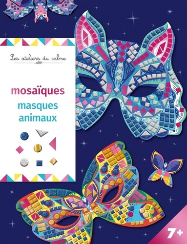 Mosaïques masques animaux. Pochette avec accessoires