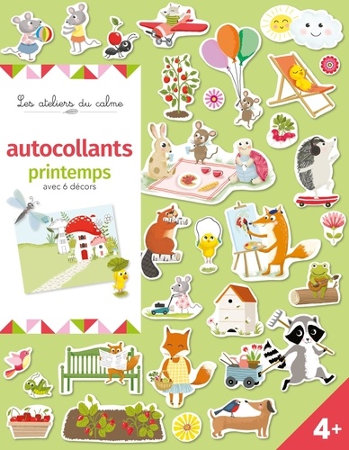 Autocollants Printemps avec 6 décors