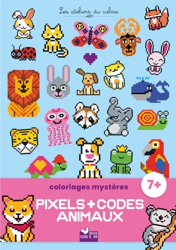 Coloriages mystères. Pixels et codes animaux