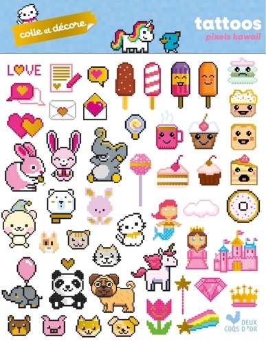 Tattoos pixels kawaii