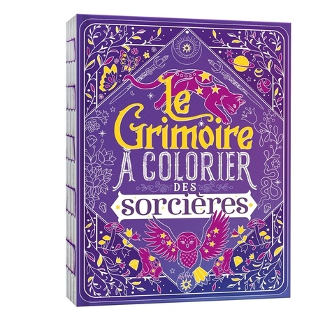 Le grimoire à colorier des sorcières. Avec 27 coloriages pailletés