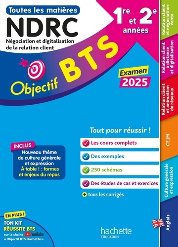 NDRC 1re et 2e années Objectif BTS. Edition 2025