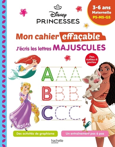 J'écris les lettres majuscules Maternelle PS-MS-GS. Disney Princesses