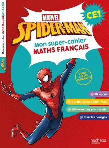 Spider-Man - Mon super-cahier de maths et français. CE1