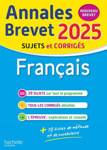 Français 3e Annales Brevet. Nouveau brevet, Edition 2025