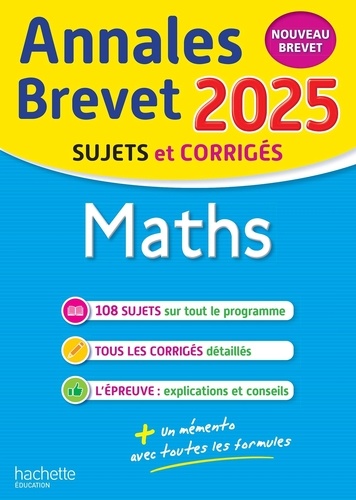 Maths 3e Annales Brevet. Nouveau brevet, Edition 2025