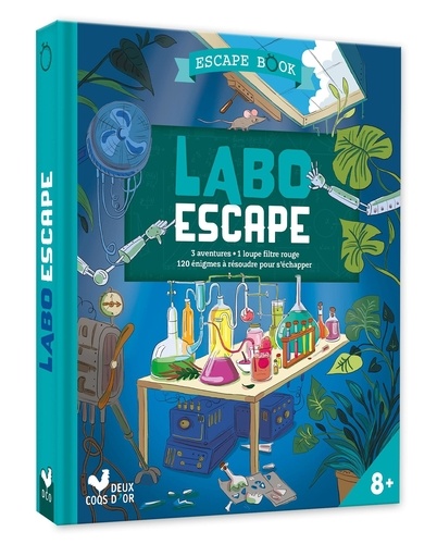 Labo Escape. Escape Book. Avec une loupe filtre rouge