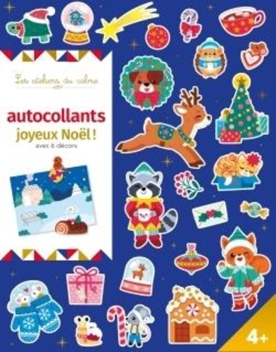 Autocollants Joyeux Noël ! Avec 6 décors