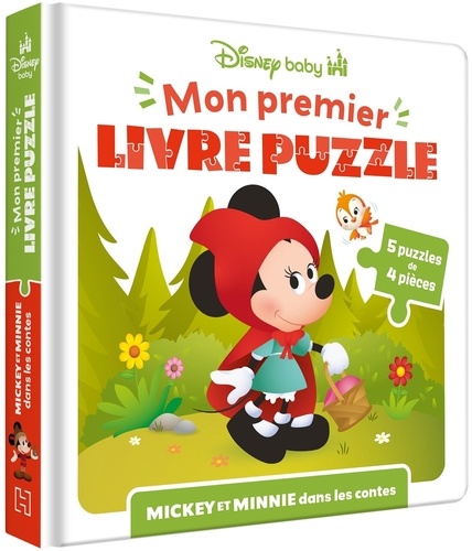 Mickey et Minnie dans les contes. 5 puzzles de 4 pièces