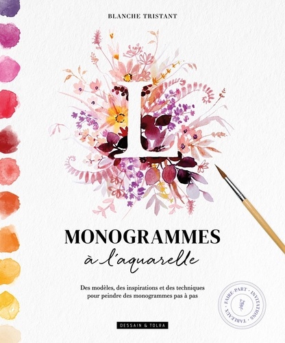 Monogrammes à l'aquarelle