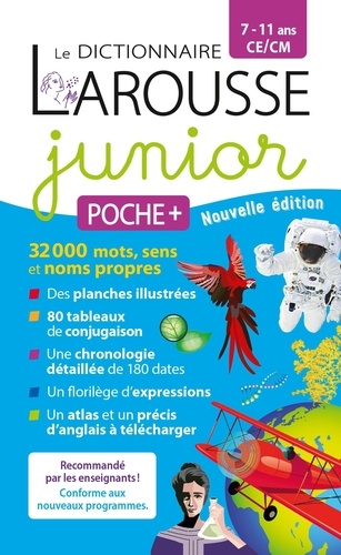 Dictionnaire Larousse Junior poche + CE/CM. Edition 2024
