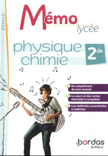 Physique chimie 2de Mémo lycée Espace. Edition 2022