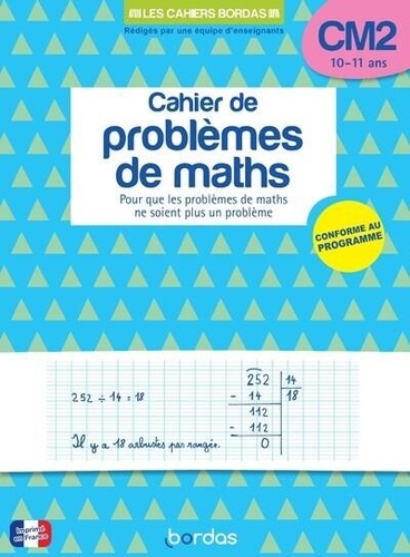 Cahier de problèmes de maths CM2