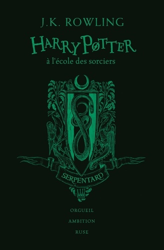 Harry Potter Tome 1 : Harry Potter à l'école des sorciers (Serpentard). Edition collector 20e anniversaire