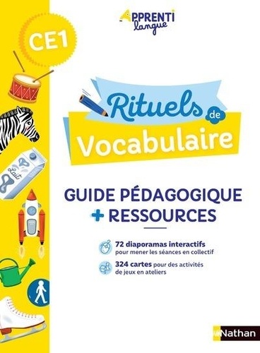 Rituels de vocabulaire CE1 Apprentilangue. Guide pédagogique + Ressources