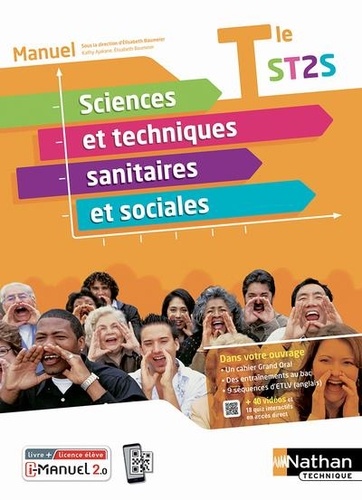 Sciences et techniques sanitaires et sociales Manuel Tle ST2S. Manuel, livre + licence élève, Edition 2022