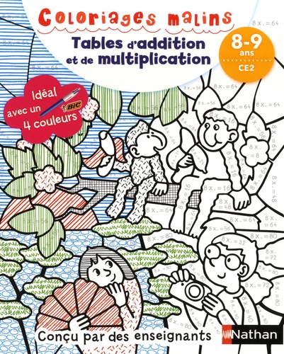 Tables d'addition et de multiplication CE2