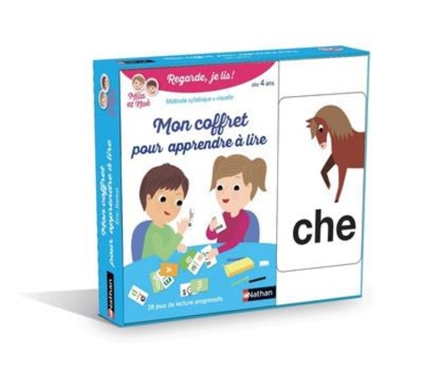 Mon coffret pour apprendre à lire Mila et Noé. Méthode syllabique et visuelle