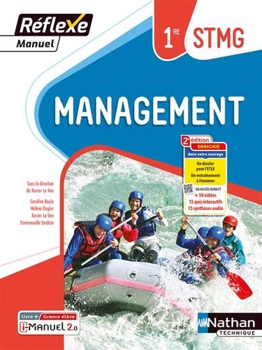 Management 1re STMG Réflexe. Livre + licence élève, Edition 2023