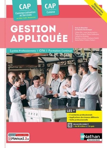 Gestion appliquée CAP Commercialisation et Services / CAP Cuisine. Edition 2024