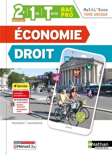 Economie-Droit Tome unique 2e, 1re, Term Bac Pro Multi'Exos. 4e édition actualisée