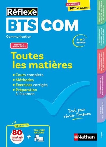 Toutes les matières BTS Communication. Edition 2025