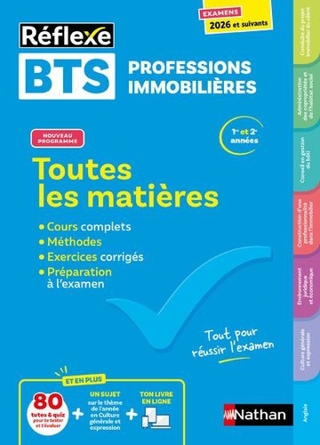 Professions immobilières BTS. Toutes les matières, Edition 2024-2025