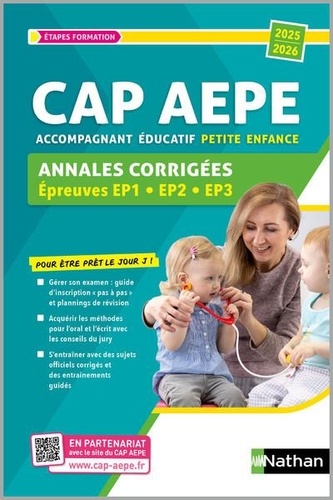 Annales corrigées CAP AEPE. Epreuves EP1, EP2 et EP3, Edition 2025-2026