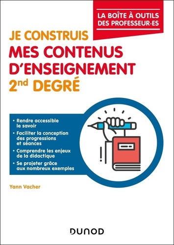 Je construis mes contenus d'enseignement. 2nd degrés