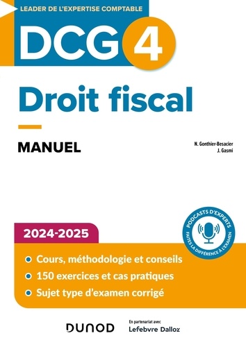 Droit fiscal DCG 4. Manuel, Edition 2024-2025
