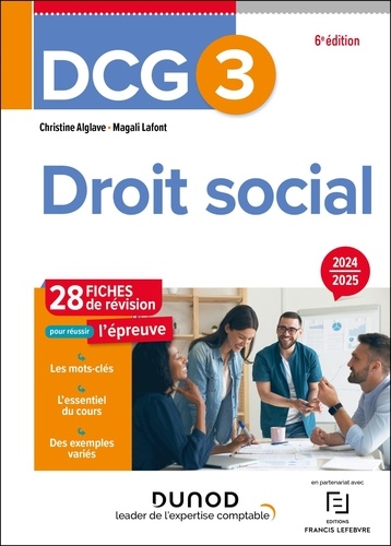 Droit social DCG 3. 28 fiches de révision pour réussir l'épreuve, Edition 2024-2025