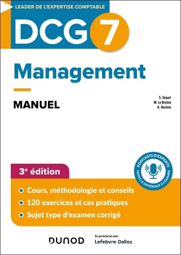 Management DCG 7. Manuel, 3e édition