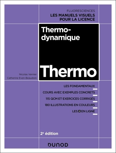 Thermodynamique. Cours, exercices et méthodes, Edition 2024