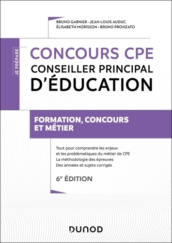 Concours CPE Conseiller principal d'éducation. 6e édition