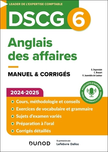 DSCG 6 Anglais des affaires. Edition 2024-2025