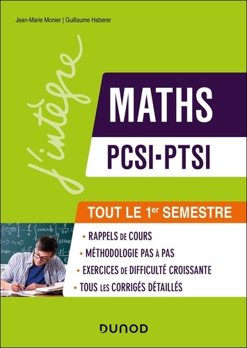 Maths PCSI-PTSI. Tout le 1er semestre