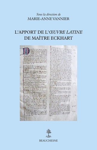 L'apport de l'oeuvre latine de Maître Eckhart