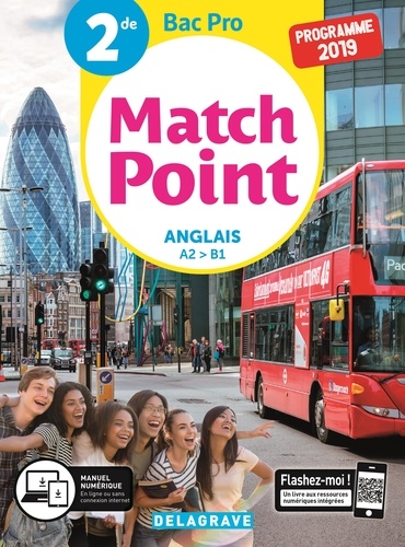 Anglais 2de Bac pro Match point. Pochette élève, Edition 2019