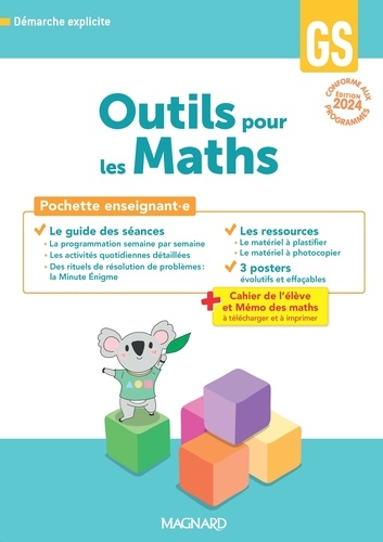 Mathématiques GS Outils pour les Maths. Pochette enseignant.e, Edition 2024