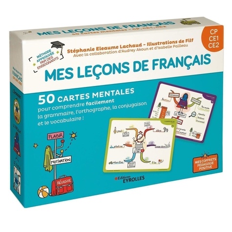 Mes leçons de français CP CE1 CE2. Avec 40 cartes leçons, 10 cartes jeux, 1 livret explicatif